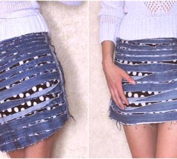 Jak udělat sukni ze starých džíny