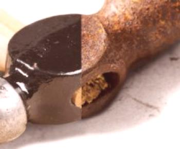 Jak odstranit rez z kovu doma