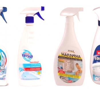 Prostředky pro mytí vany: jak čistit různé typy koupelí, hodnocení nejlepších detergentů